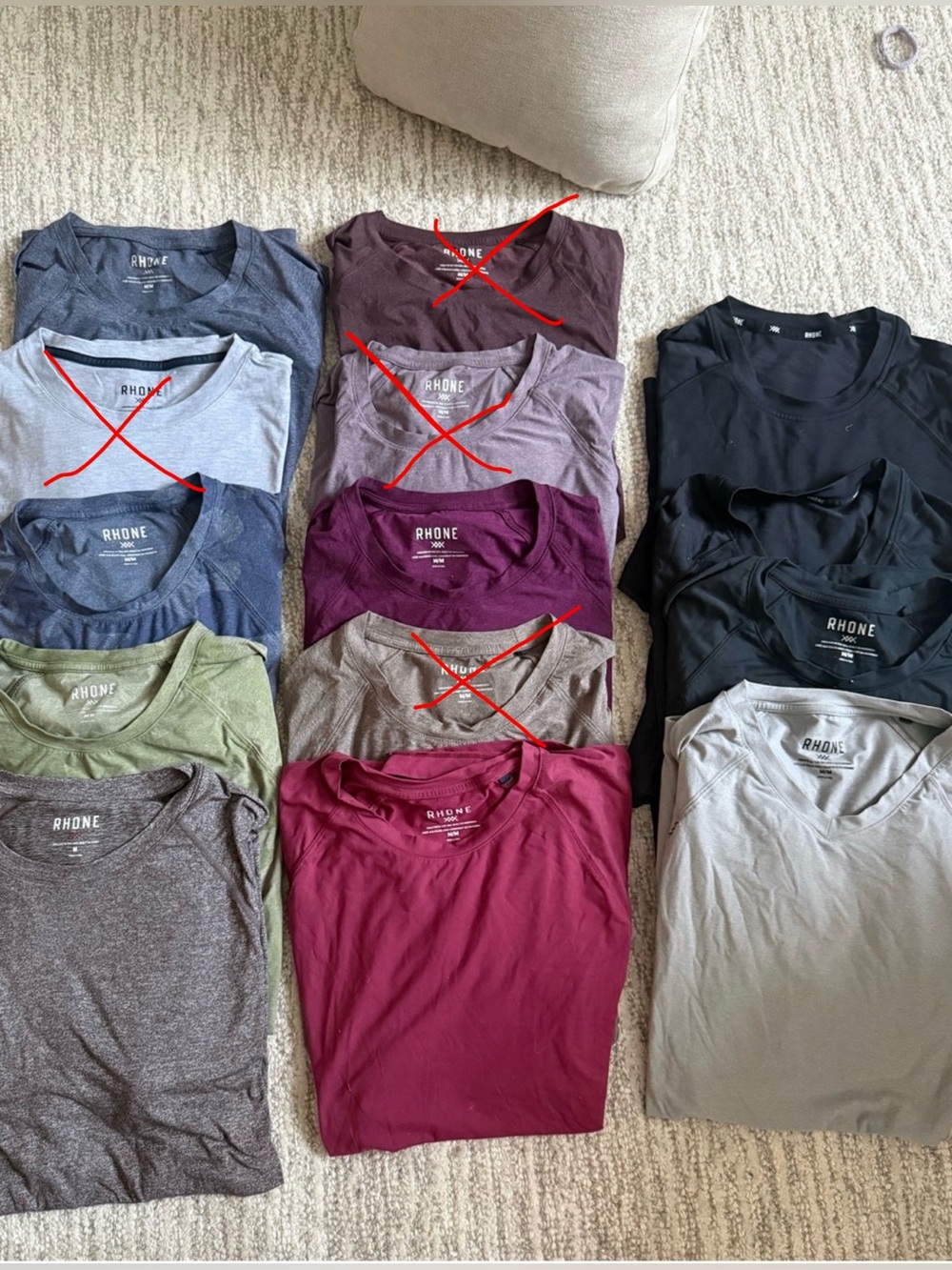 RHONE Men's Short Sleeve Tees t-shirt - Assorted Colors